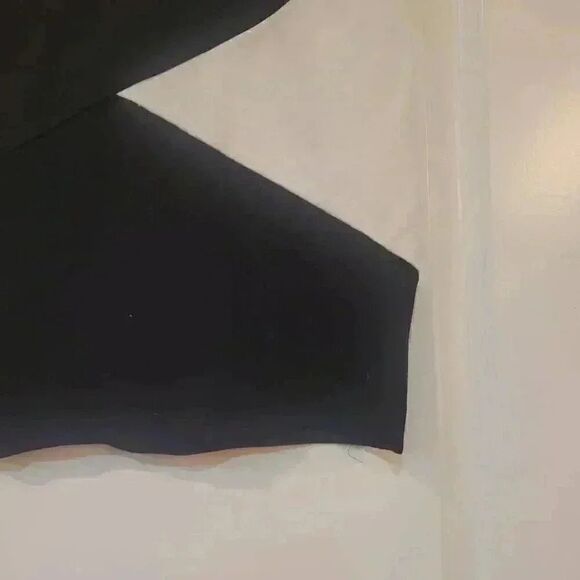 Banana Republic Women's Colorblock Black & Ivory Rayon/Nylon/Spandex Side Zip Mi - Picture 8 of 11